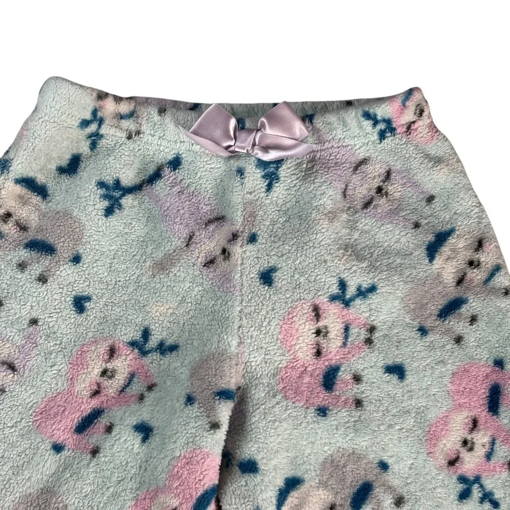 Wonder Nation Girls Fleece Pajama Pants Size S 6-6X Sloth Print Flame‎ Resistant
